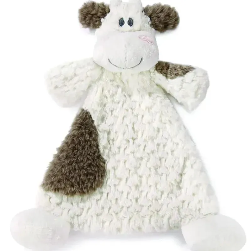 Demdaco Swaddles & Wearable Blankets*Nat and Jules Rattle Blankie, Moozer Cow