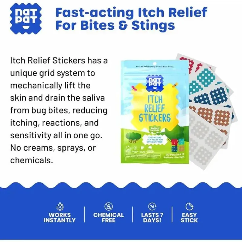 Natpat Cool Baby Products|Repellent*- Magicpatch | Natural Itch Relief | Bug Bite Relief Patches