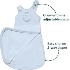 Nested Bean Swaddles & Wearable Blankets*- Zen Sack Classic Solid, Powder Blue