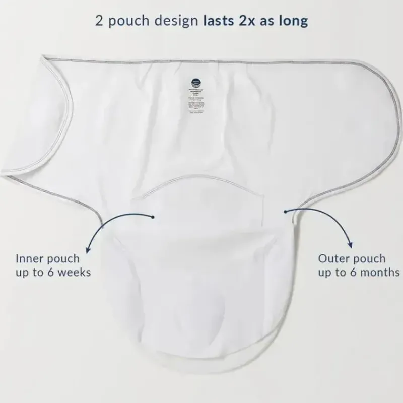 Nested Bean Swaddles & Wearable Blankets*- Zen Swaddle Classic, Pearl White