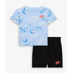 Haddad Baby Sets*Nike Baby - Boy On The Move Printed Tee And French Terry Shorts Set