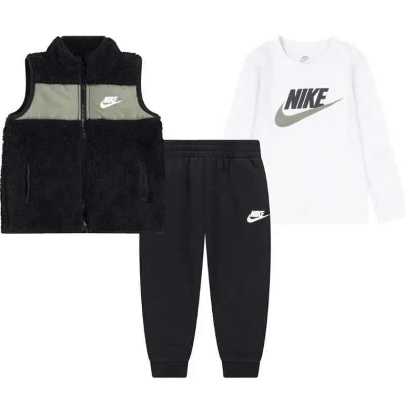 Haddad Baby Sets*Nike Baby - Club Long Sleeve T-Shirt, Vest and Jogger Set