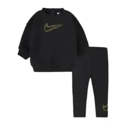 Haddad Baby Sets*Nike Baby - Fleece Crew & Legging Set, Black