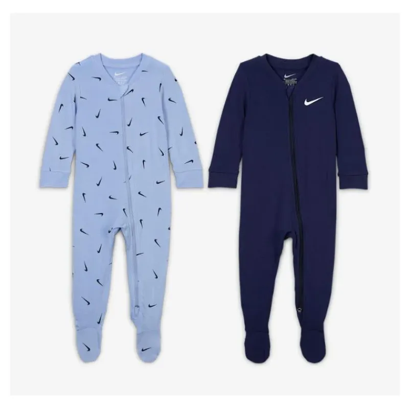 Haddad Baby Sleepwear*Nike Baby - 2Pk Essentials Baby Coveralls