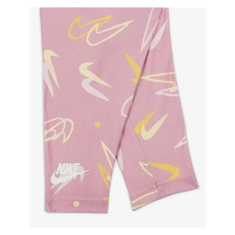 Haddad Baby Athletic*Nike Baby - 2Pk Girl Bodysuit & Confetti Print Pants, Pink