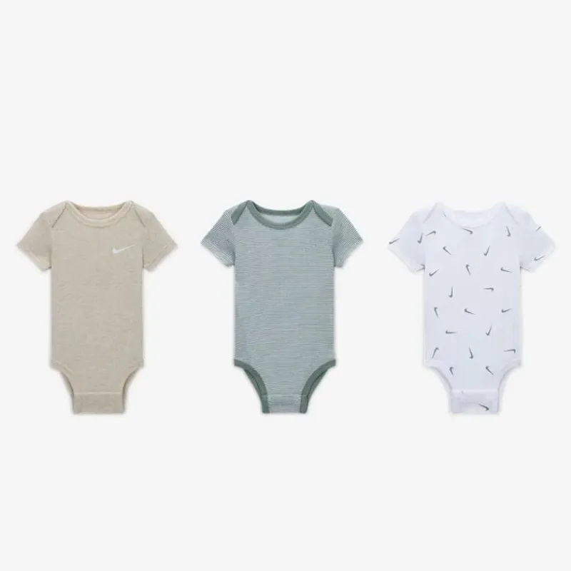 Haddad Baby Onesies & Bodysuits*Nike Baby - 3Pk Unisex Bodysuit Newborn Baby