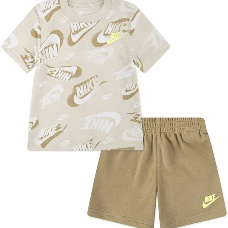 Haddad Baby Sets*Nike Baby - Toddler On The Move Printed Tee And French Terry Shorts Set