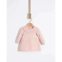 Nipperland Dresses|Baby Dresses & Skirts*- Baby Knitted Baby Girl Dress Pink