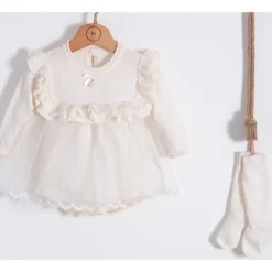 Nipperland Baby Sets*- Baby Knitted Special Lace Cream