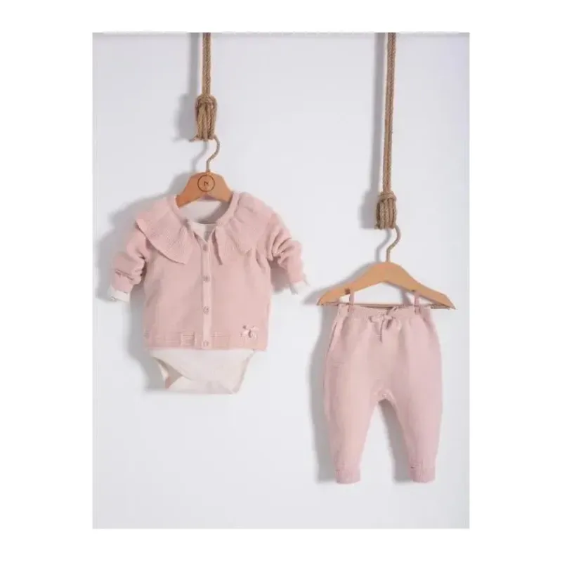 Nipperland Baby Sets*- Baby Knitted Outfit Powder Pink