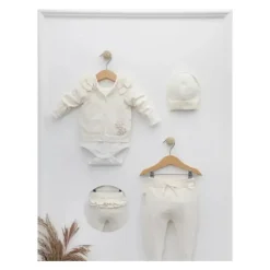 Nipperland Baby Sets*- Baby Knitted Baby Outfit Cream