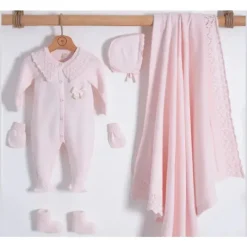 Nipperland Baby Sets*- Knitted Luxury Baby Gift Set Pink One Size
