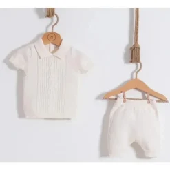Nipperland Baby Sets*- 2Pk Baby Knitted Outfit Set Cream