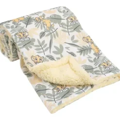 NoJo Blankets & Quilts*- Disney Lion King Simba Super Soft Baby Blanket With Sherpa Back