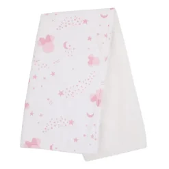 NoJo Blankets & Quilts*- Disney Minnie Mouse Twinkle Twinkle Minnie Pink And White Super Soft Baby Blanket