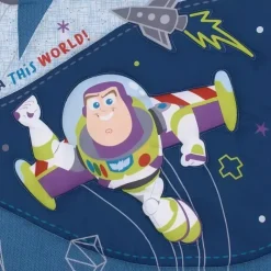 NoJo Toy Story|Bedding Sets*- Disney Toy Story Outta This World Blue and Gray Buzz Lightyear 4 Piece Nursery Crib Bedding Set - Comforter, Fitted Crib Sheet, Changing Pad