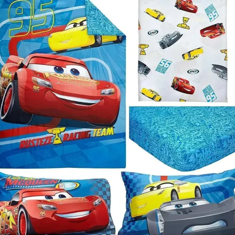 NoJo Cars|Bedding Sets*- 4Pk Disney Cars Racing Team Toddler Bedding Set