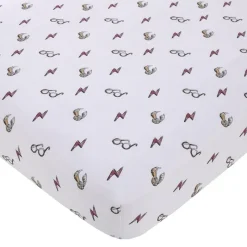 NoJo Crib & Bed Sheets*- Warner Brothers Harry Potter Lighting Bolt Crib Sheet