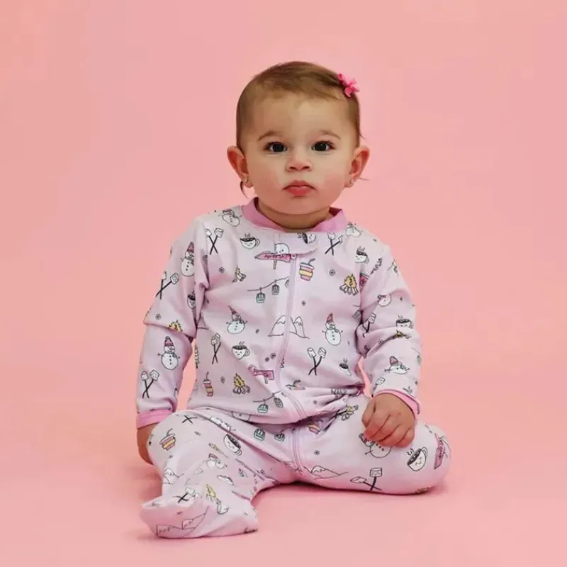 Noomie Baby Sleepwear*- Apres Ski Zipper Footie