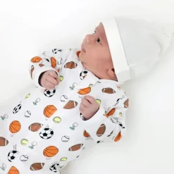 Noomie Baby Sleepwear*- Baby All Sports Zipper Footie