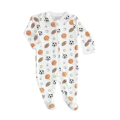 Noomie Baby Sleepwear*- Baby All Sports Zipper Footie