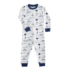 Noomie Baby Sleepwear*- Baby Boy Yachts Long Sleeve Pajama Set