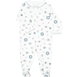 Noomie Baby Sleepwear*- Baby Boy Zipper Footie Evil Eye