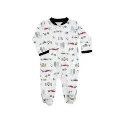 Noomie Cars|Baby Sleepwear*- Baby Boy Zipper Footie Race Cars
