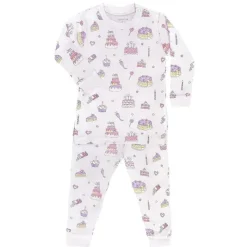 Noomie Baby Sleepwear*- Baby Girl Cake Shop Long Sleeve Pajama Set