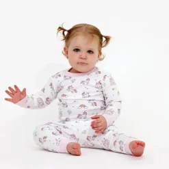 Noomie Baby Sleepwear*- Baby Girl Unicorn World Long Sleeve Pajama Set