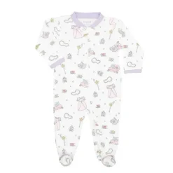 Noomie Disney Princess|Baby Sleepwear*- Baby Girl Zipper Footie Princess