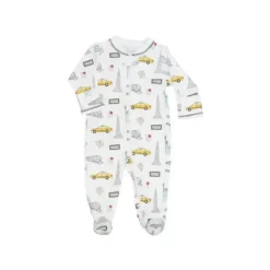 Noomie Baby Sleepwear*- Baby Neutral Zipper Footie New York