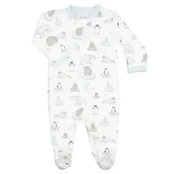 Noomie Baby Sleepwear*- Baby Unisex Zipper Footie Arctic