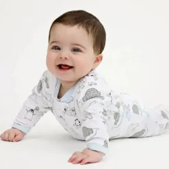Noomie Baby Sleepwear*- Baby Unisex Zipper Footie Arctic