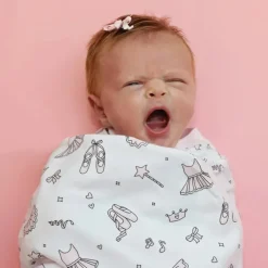 Noomie Blankets & Quilts*- Ballerina Cotton Baby Blanket