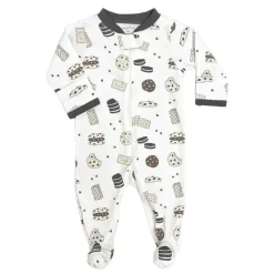 Noomie Baby Sleepwear*- Cookies Zipper Footie