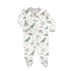 Noomie Baby Sleepwear*- Dinosaurs Zipper Footie