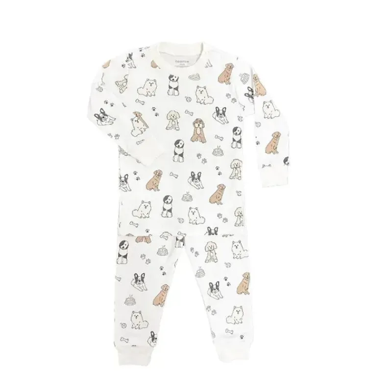 Noomie Baby Sleepwear*- Doggie Day Care Long Sleeve Pajama Set