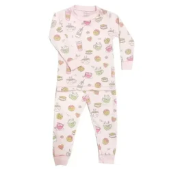 Noomie Baby Sleepwear*- 2Pk Baby Girl Pijama Set, Milk & Cookies