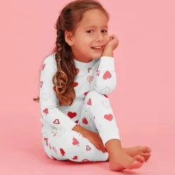 Noomie Baby Sleepwear*- Two Piece Pajama Valentine Hearts