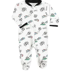 Noomie Baby Sleepwear*- Zipper Footie Soccer