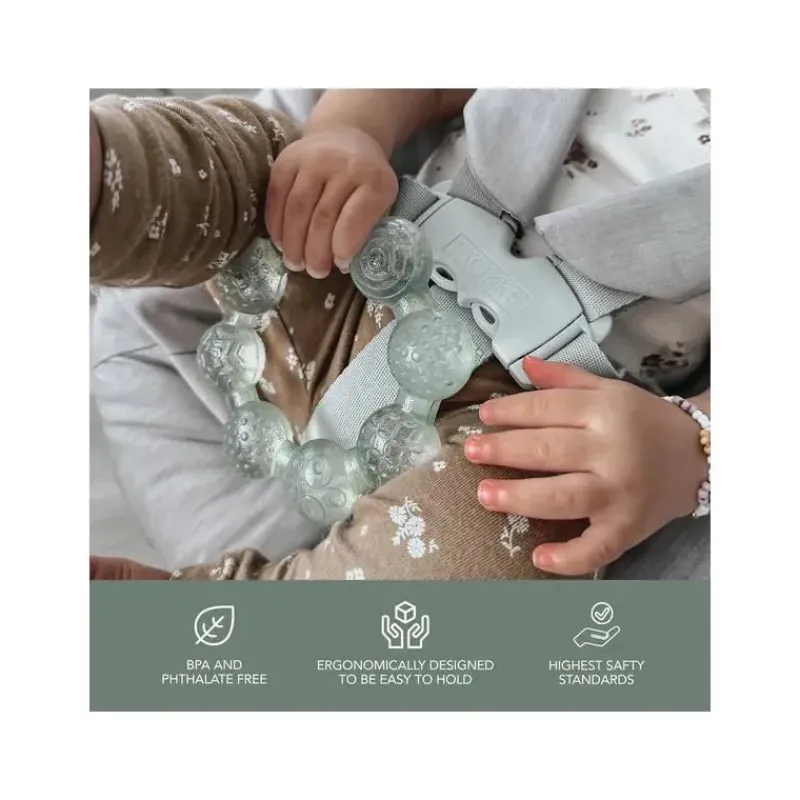 Nouka Rattles & Teethers|Toys For 0-12 Months*- Cooling Ring Teether, Bloom