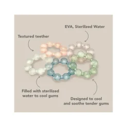 Nouka Rattles & Teethers|Toys For 0-12 Months*- Cooling Ring Teether, Bloom