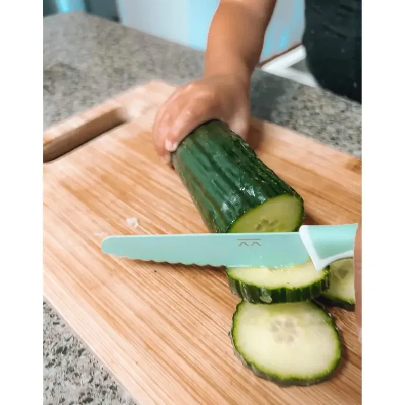 Nouka Utensils & Accessories|Dishes, Utensils & Food Containers*- Kiddkutter Child Safe Knife, Sea Green