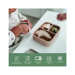 Nouka Lunch Boxes & Bags|Lunch Box*- Small Silicone Sealed Snack Box, Leaf