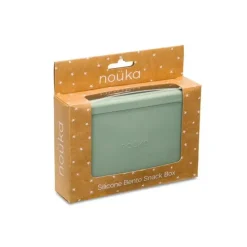 Nouka Lunch Boxes & Bags|Lunch Box*- Small Silicone Sealed Snack Box, Leaf