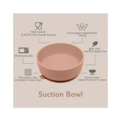 Nouka Plates & Bowls|Dishes, Utensils & Food Containers*- Suction Bowl, Lily Blue