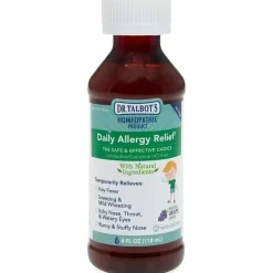 Nuby Pain & Fever Relief*- 4 Oz Homeopathic Dr Talbots Allergy Relief