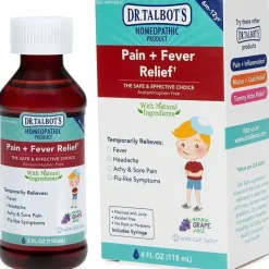 Nuby Pain & Fever Relief*- 4 Oz Homeopathic Dr Talbots Pain And Fever Relief