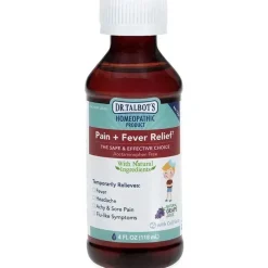 Nuby Pain & Fever Relief*- 4 Oz Homeopathic Dr Talbots Pain And Fever Relief
